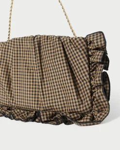 Online Loeffler Randall Mavis Raffia Ruffle Clutch Natural