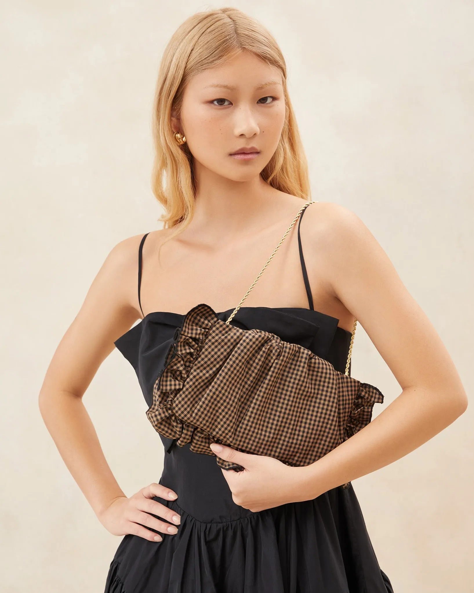 Online Loeffler Randall Mavis Raffia Ruffle Clutch Natural