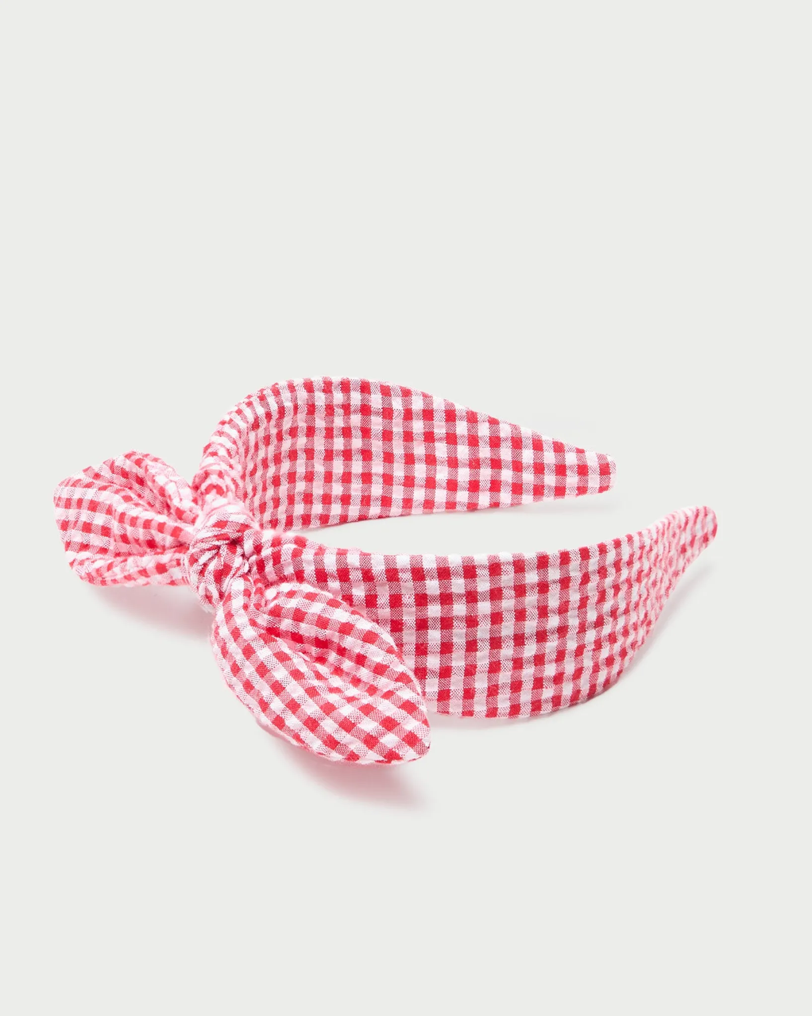 Clearance Loeffler Randall Meadow Red Gingham Knot Headband Red Gingham />