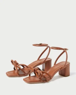 Best Loeffler Randall Mikel Bow Mid-Heel Sandal Blue