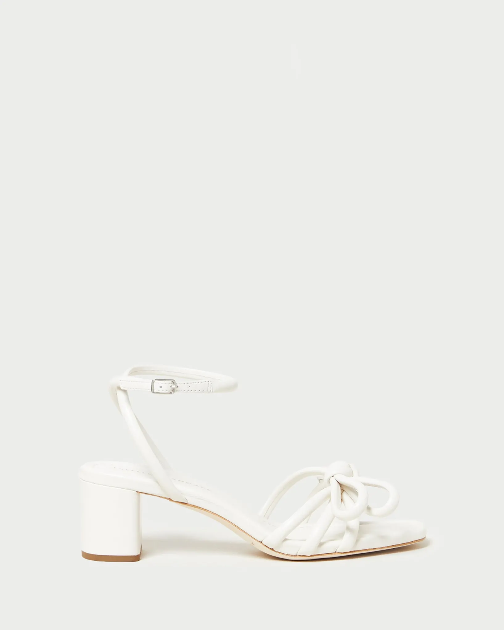 Best Loeffler Randall Mikel Bow Mid-Heel Sandal Natural