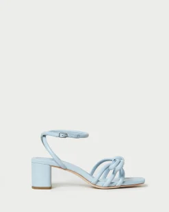 Best Loeffler Randall Mikel Bow Mid-Heel Sandal Natural