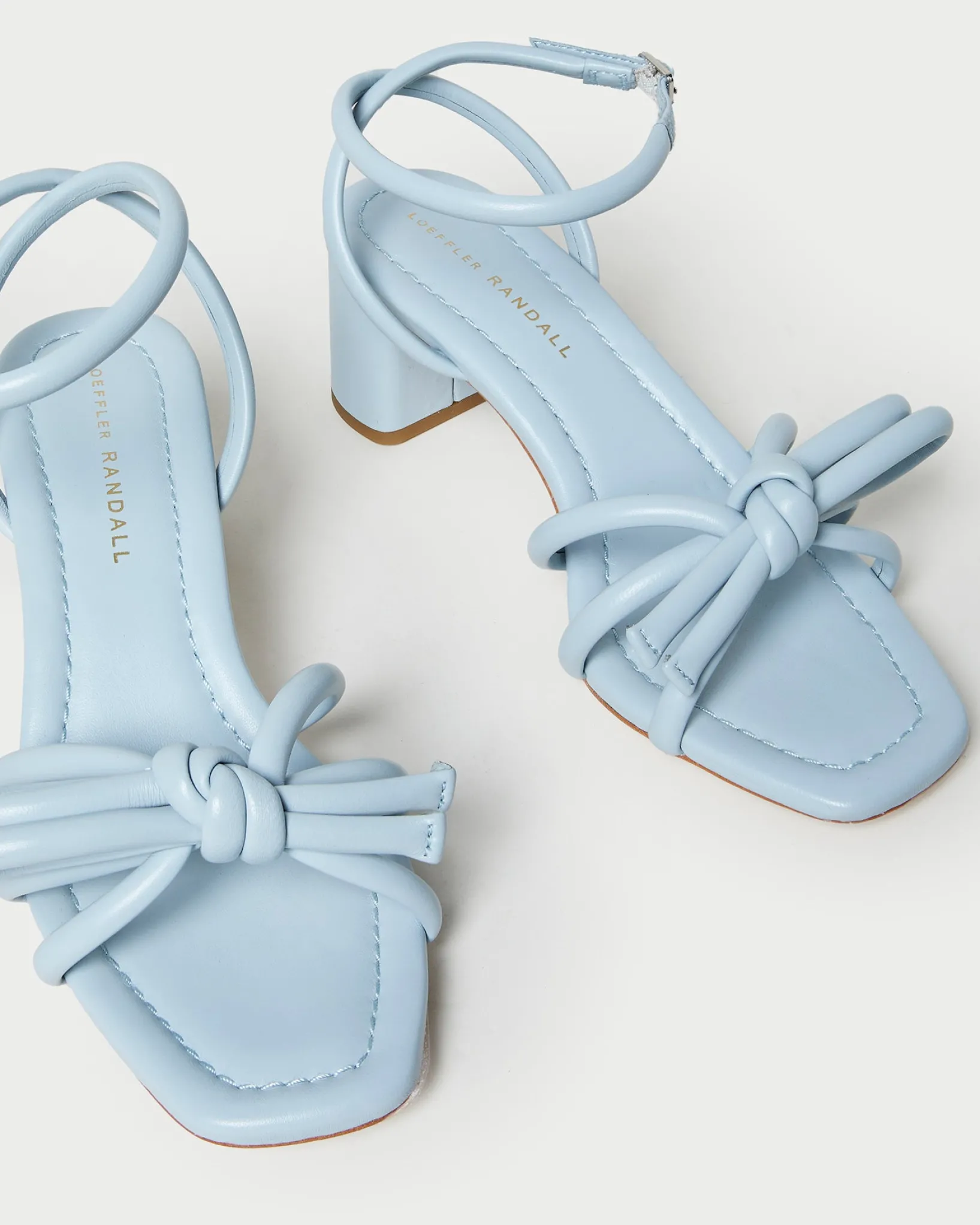 Best Loeffler Randall Mikel Bow Mid-Heel Sandal Natural