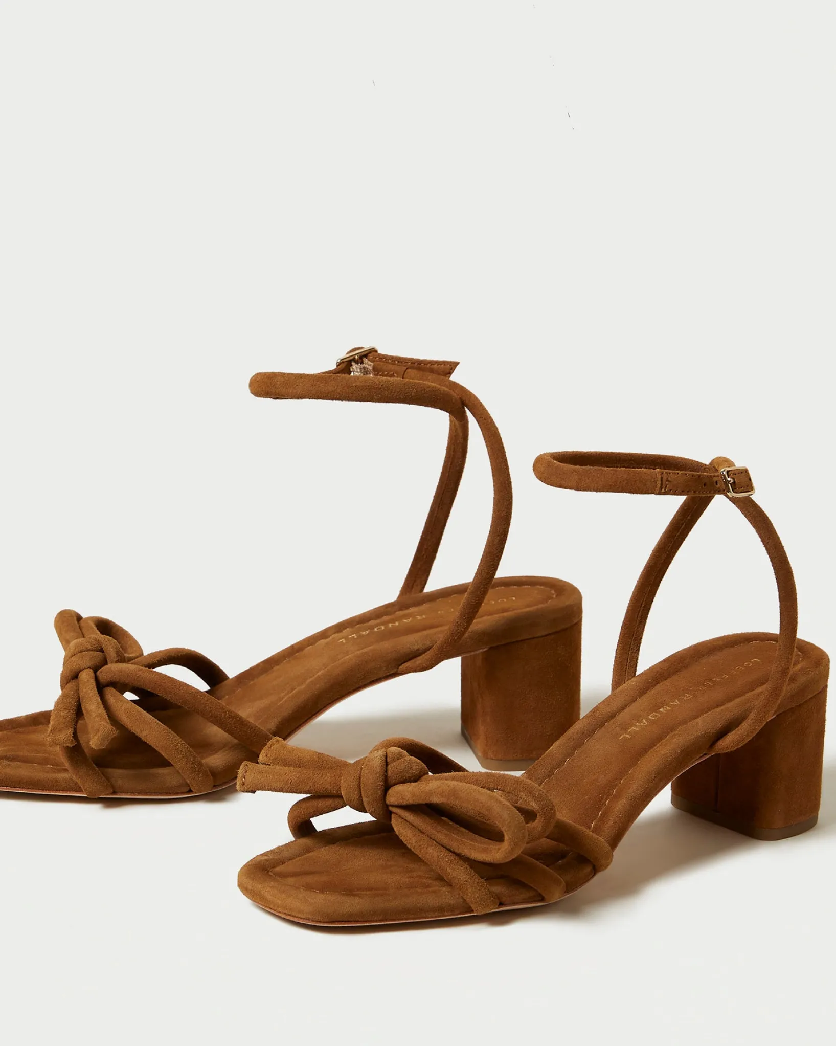 Discount Loeffler Randall Mikel Bow Mid-Heel Sandal Timber