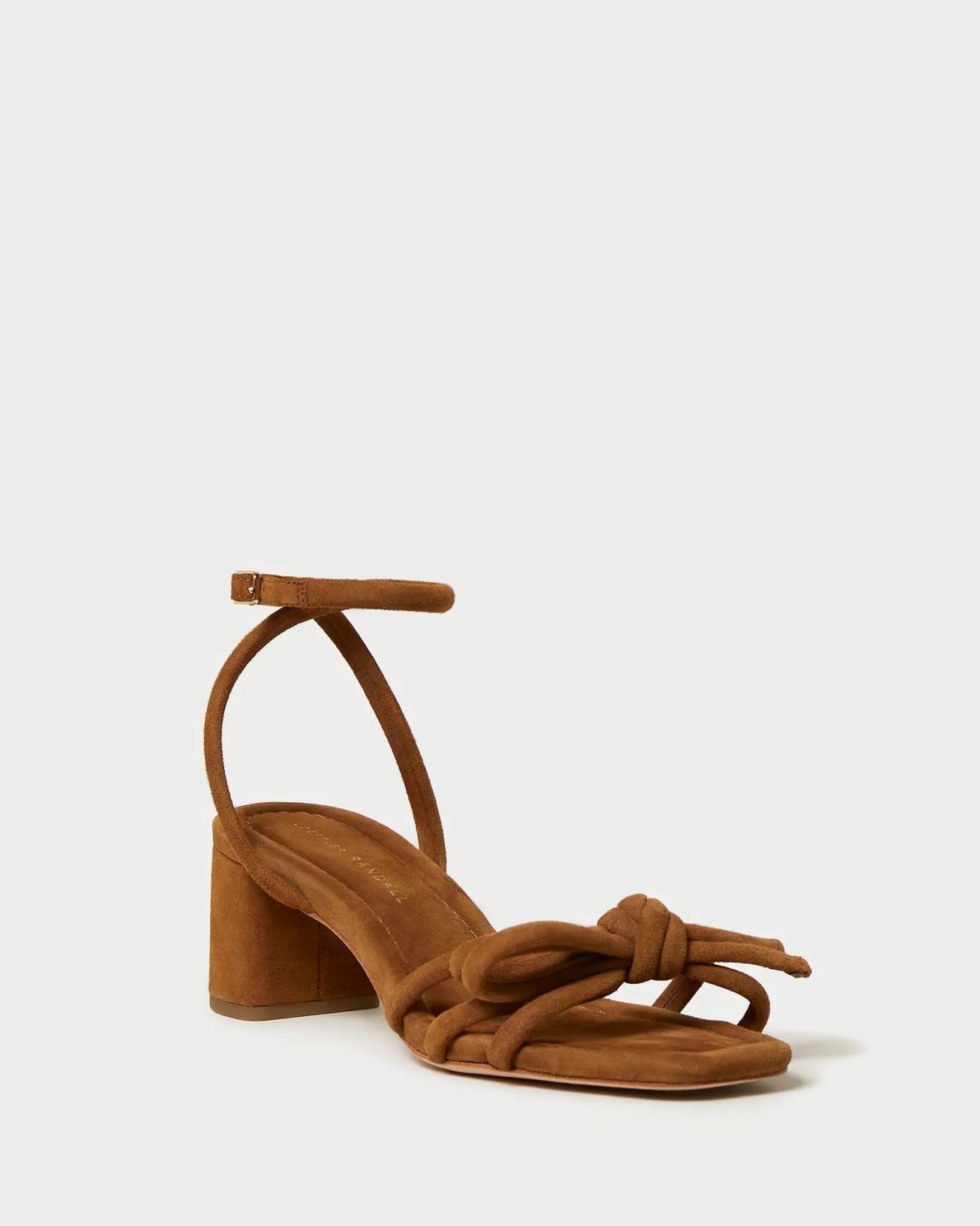 Loeffler Randall Mikel Bow Mid-Heel Sandal White
