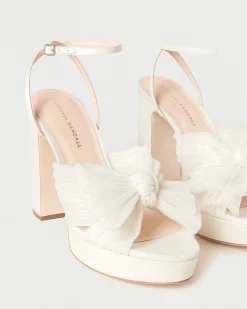 Clearance Loeffler Randall Natalia Platform Bow Heel Pearl