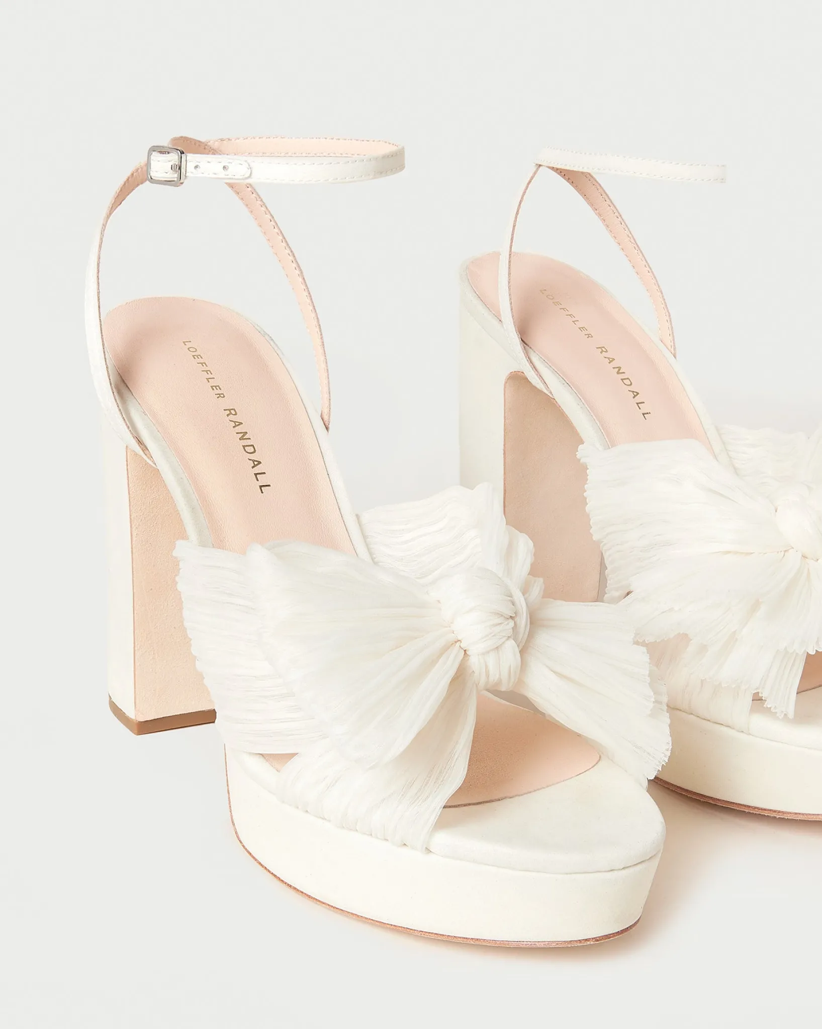 Clearance Loeffler Randall Natalia Platform Bow Heel Pearl