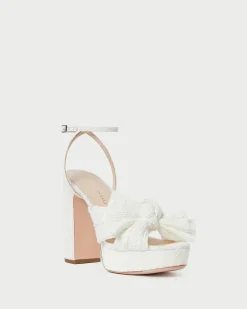 Clearance Loeffler Randall Natalia Platform Bow Heel Pearl