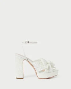 Clearance Loeffler Randall Natalia Platform Bow Heel Pearl
