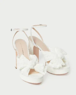 Clearance Loeffler Randall Natalia Platform Bow Heel Pearl