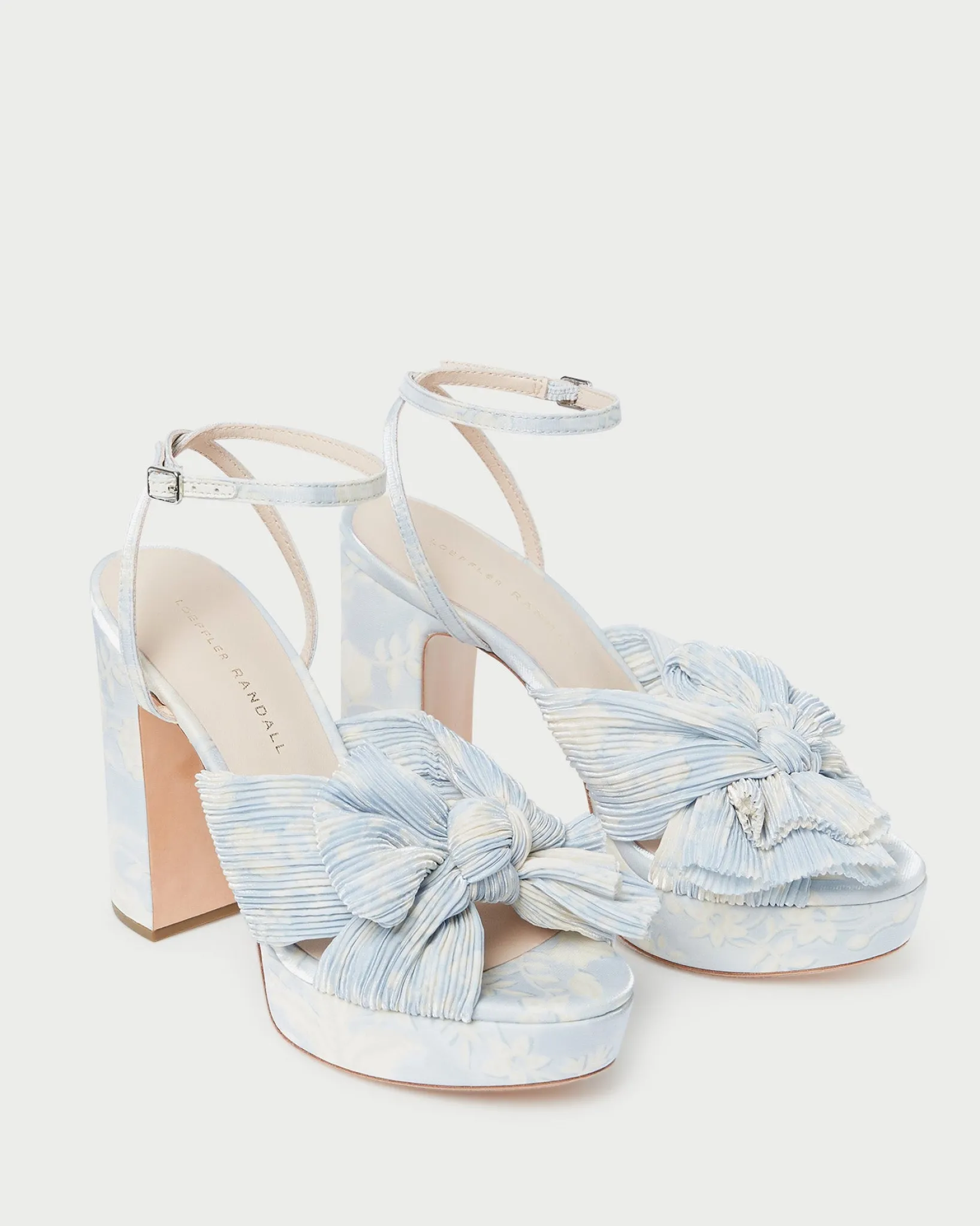 Clearance Loeffler Randall Natalia Platform Bow Heel Pearl