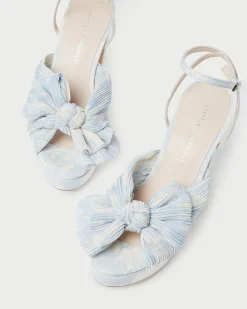 Best Loeffler Randall Natalia White Lace Bow Heel White/Cream