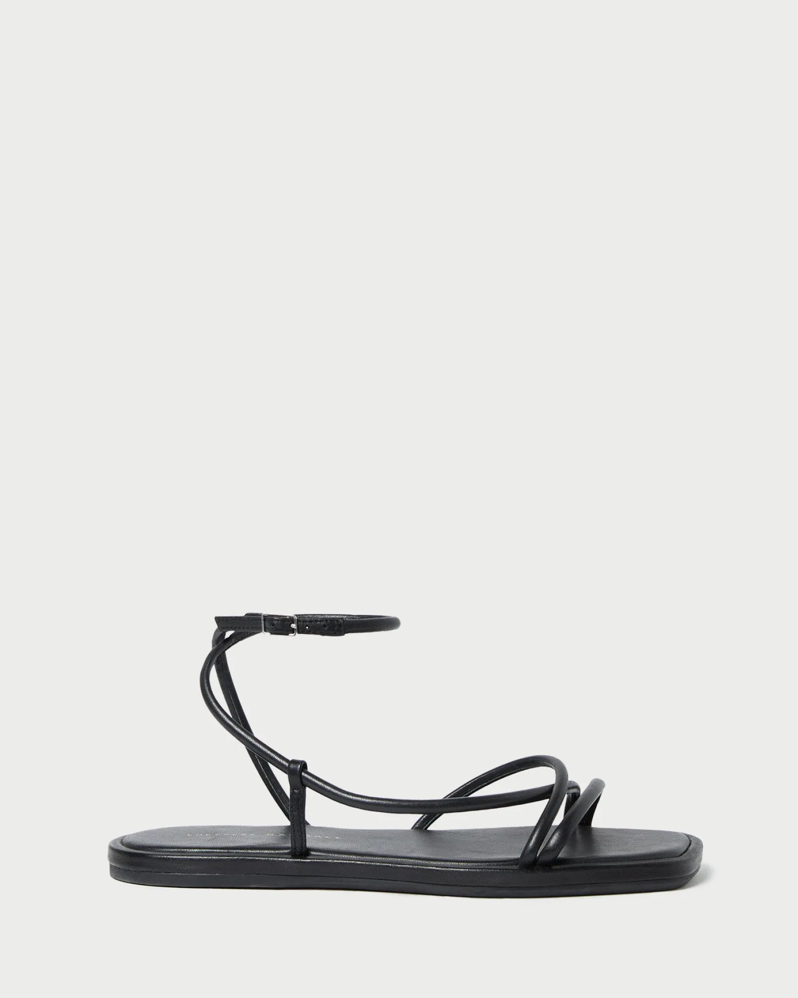 Outlet Loeffler Randall Noor Leather Flat Sandal Gold