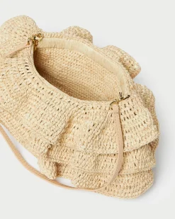 Sale Loeffler Randall Odette Natural Ruffle Clutch Natural /><noscript><img width=