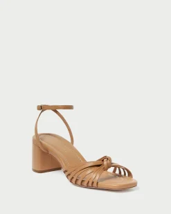Best Loeffler Randall Olivia Knot Mid-Heel Sandal Dune