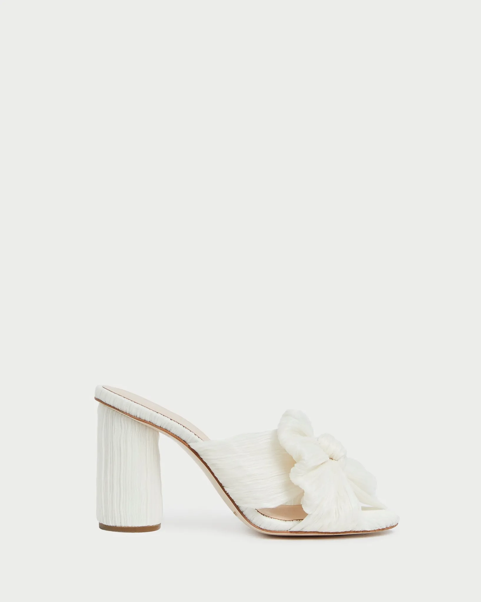 Discount Loeffler Randall Penny Pleated Bow Heel Champagne