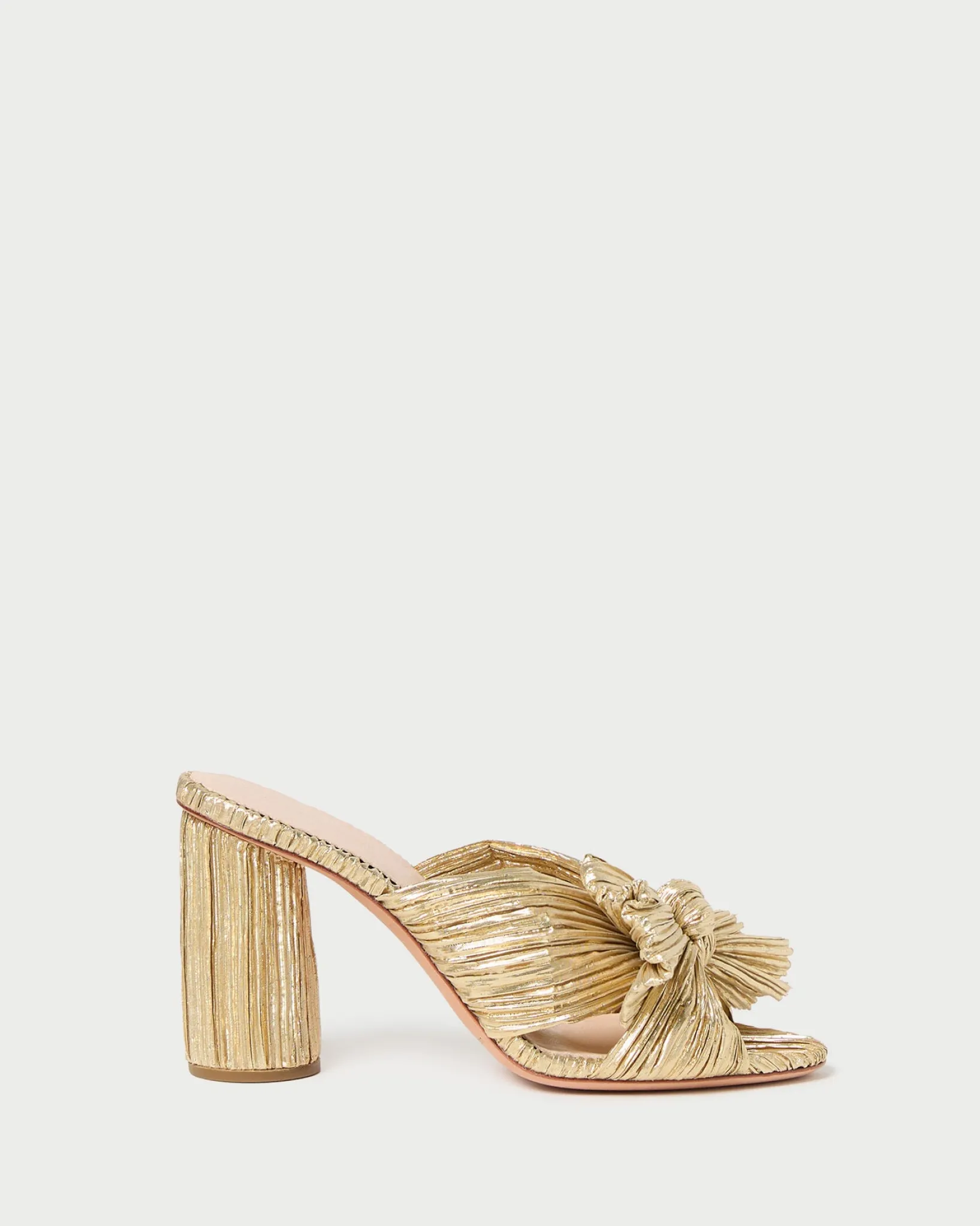 Discount Loeffler Randall Penny Pleated Bow Heel Pearl