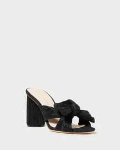 Discount Loeffler Randall Penny Pleated Bow Heel Pearl