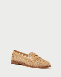 Sale Loeffler Randall Rachel Raffia Loafer Natural