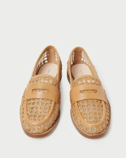 Sale Loeffler Randall Rachel Raffia Loafer Natural