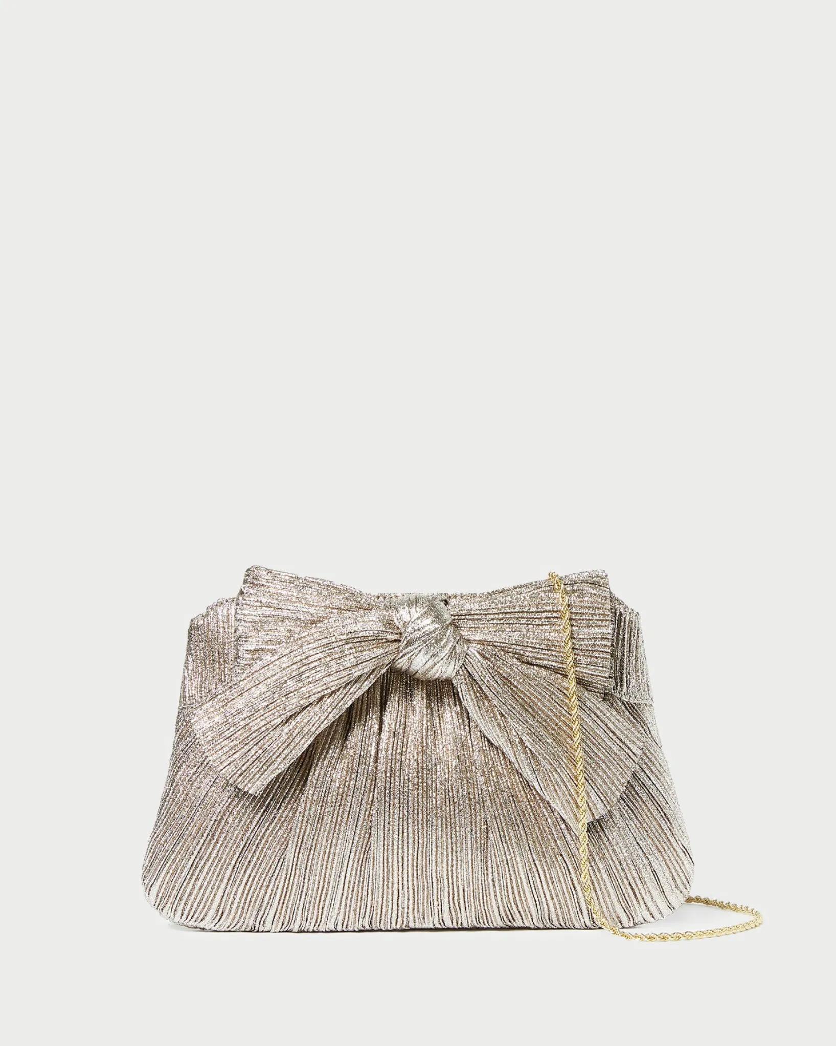 New Loeffler Randall Rayne Bow Clutch Brown Gingham