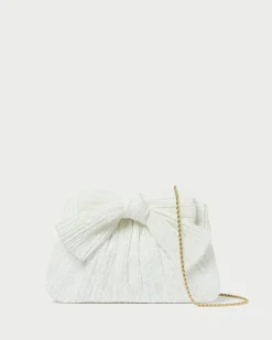 Loeffler Randall Rayne Bow Clutch Champagne
