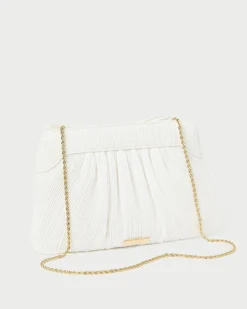 Loeffler Randall Rayne Bow Clutch Champagne