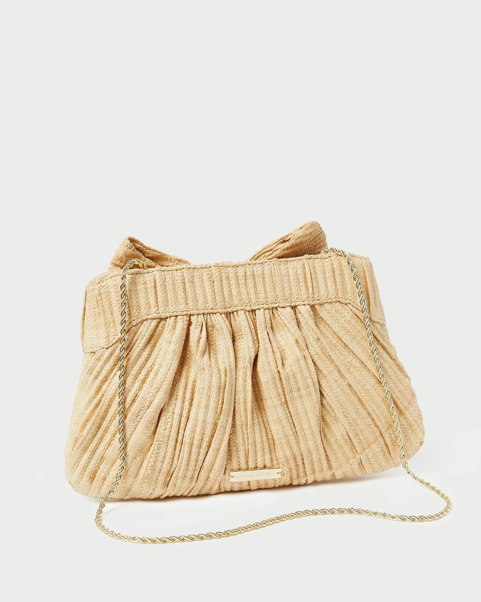 Hot Loeffler Randall Rayne Bow Clutch Gold