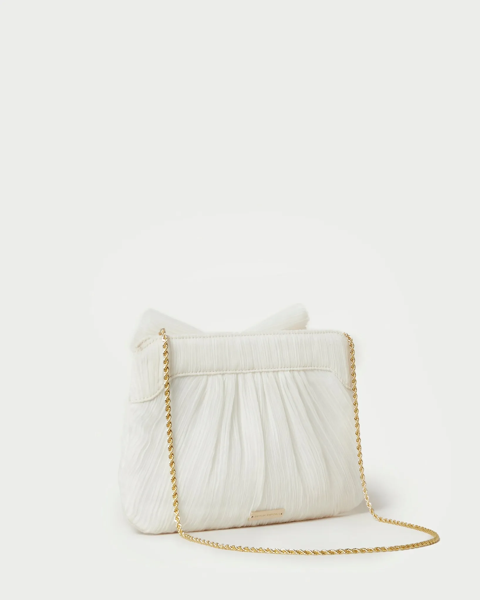 Clearance Loeffler Randall Rayne Bow Clutch Natural