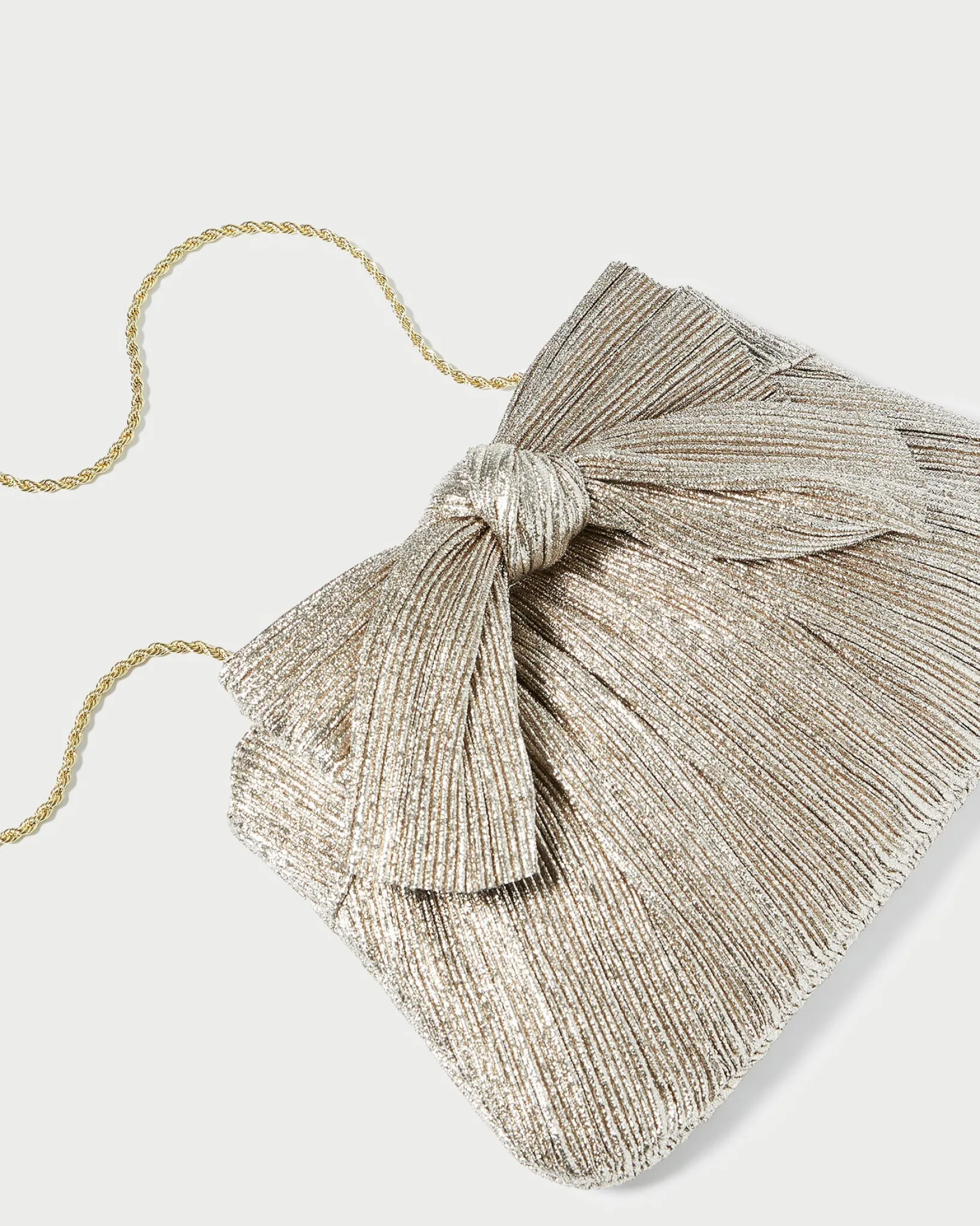Loeffler Randall Rayne Bow Clutch Pearl