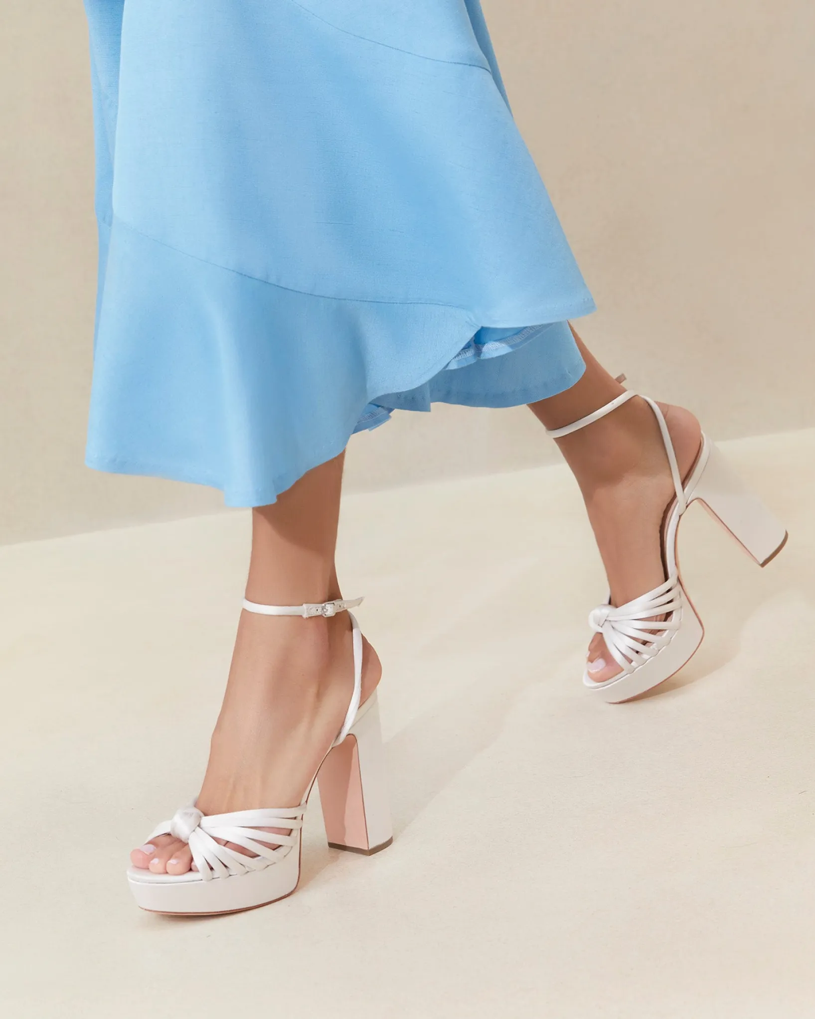 Discount Loeffler Randall Rivka Knot Platform Sandal Cacao