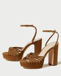 Discount Loeffler Randall Rivka Knot Platform Sandal Cacao