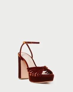 Discount Loeffler Randall Rivka Knot Platform Sandal Cream