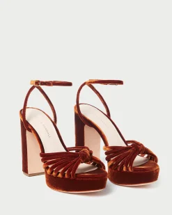 Discount Loeffler Randall Rivka Knot Platform Sandal Cream