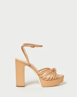 Discount Loeffler Randall Rivka Knot Platform Sandal Cream