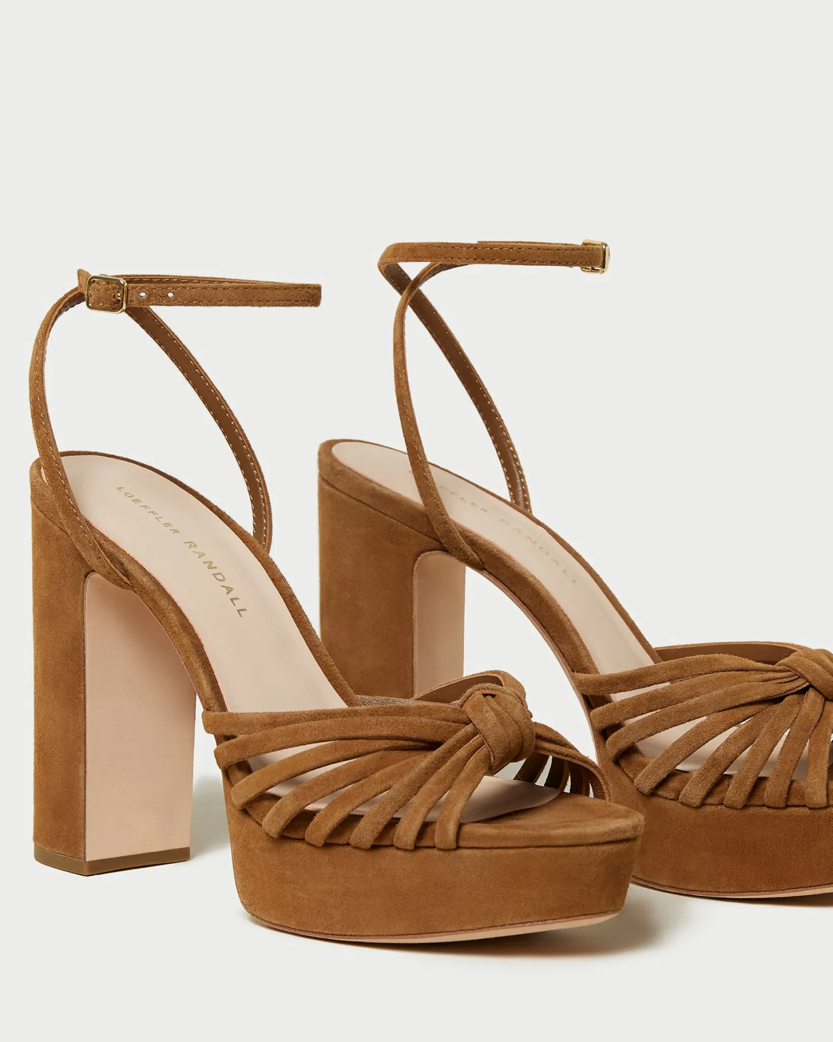 Discount Loeffler Randall Rivka Knot Platform Sandal Cream