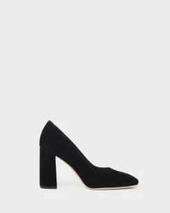 Outlet Loeffler Randall Rue Suede Heeled Pump Black