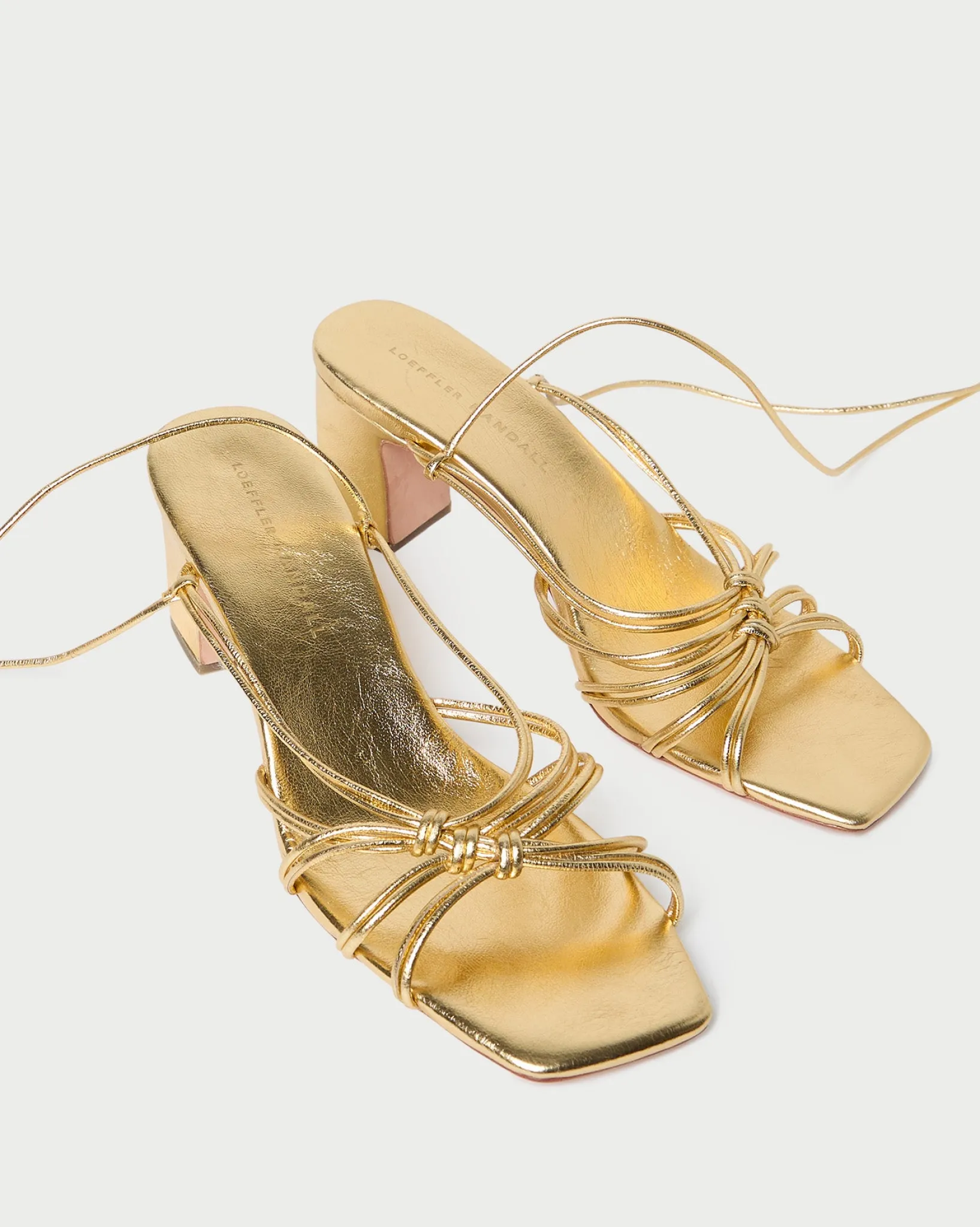 Loeffler Randall Ryder Leather Heeled Sandal Dune