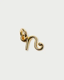 Best Loeffler Randall Small Gold Letter "N" Charm Gold N