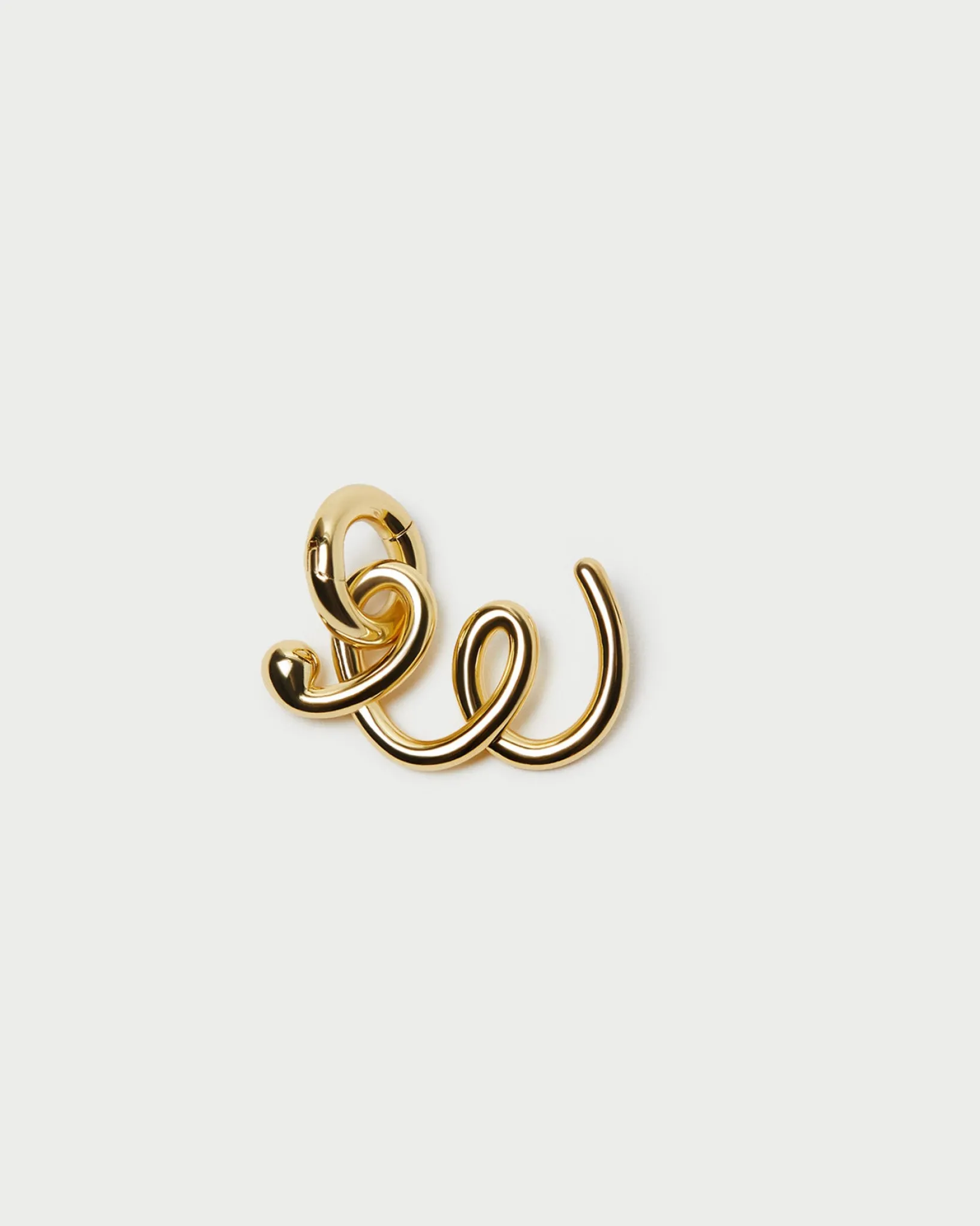 Loeffler Randall Small Gold Letter "W" Charm Gold W />