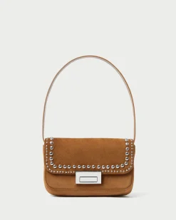 New Loeffler Randall Stefania Leather Baguette Bag Black