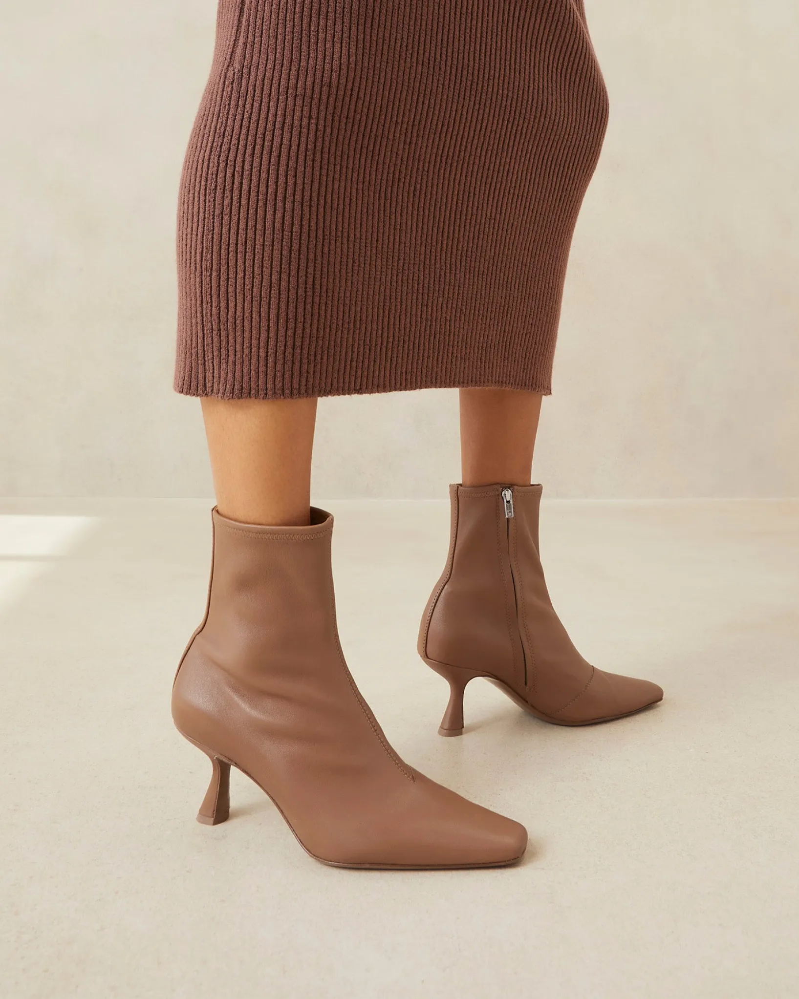 Outlet Loeffler Randall Thandy Black Curved Heel Bootie Safari