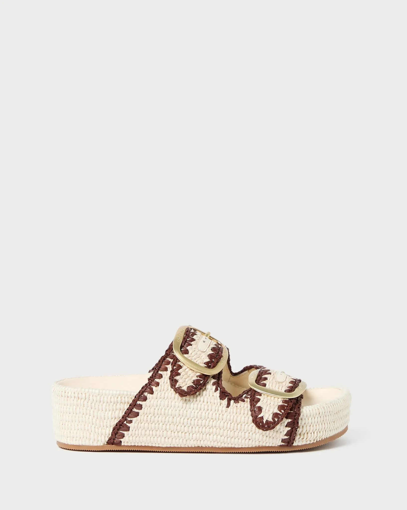Discount Loeffler Randall Theo Natural Straw Footbed Sandal Natural/Natural