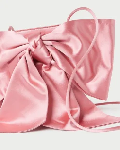 Sale Loeffler Randall Violet Satin Bow Crossbody Black