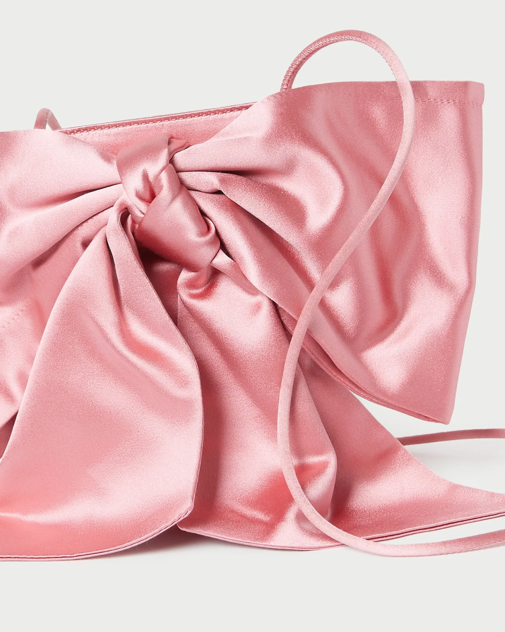 Sale Loeffler Randall Violet Satin Bow Crossbody Black