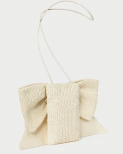 Sale Loeffler Randall Violet Satin Bow Crossbody Black