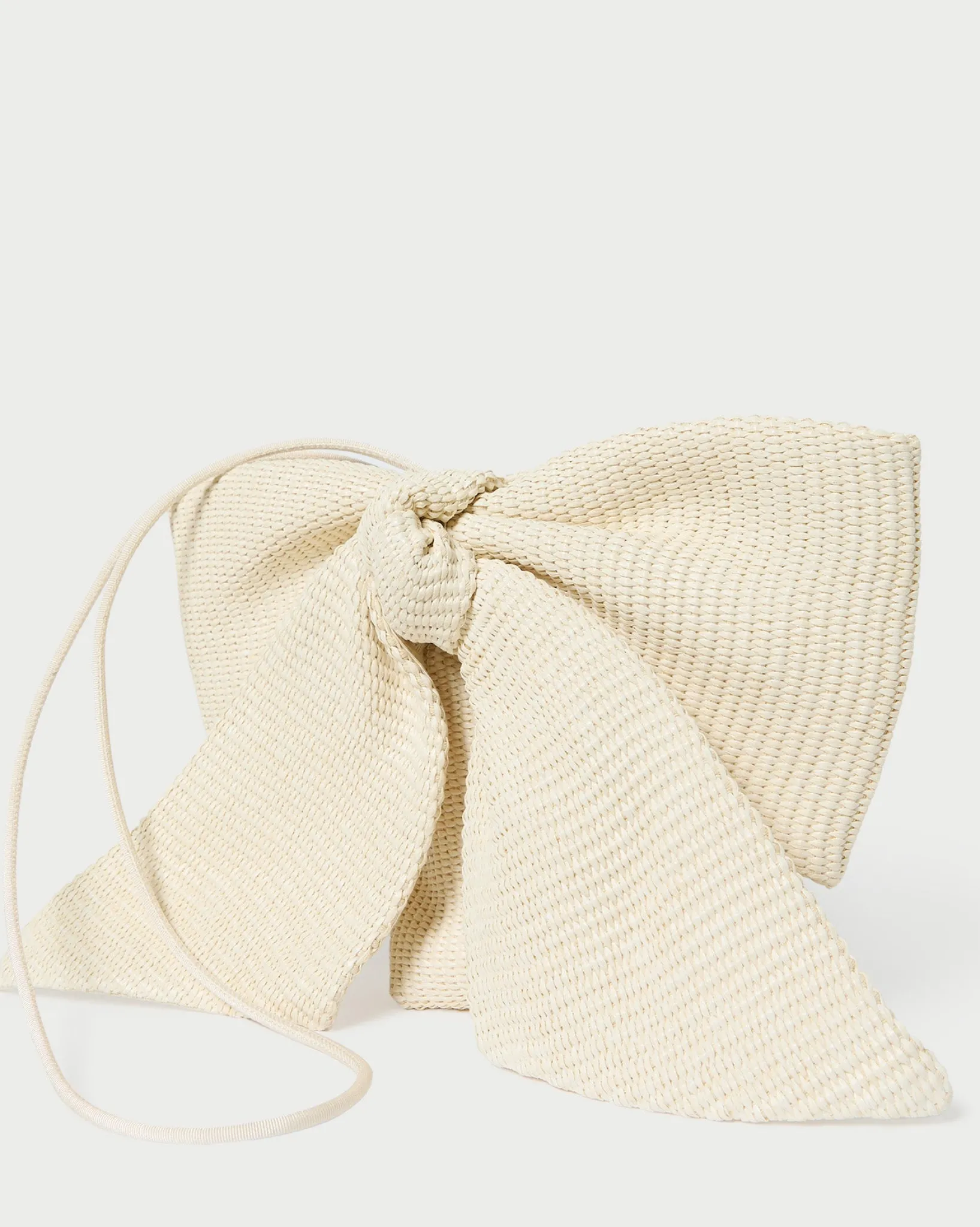 Online Loeffler Randall Violet Satin Bow Crossbody Cream