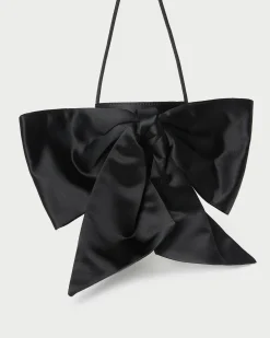 Online Loeffler Randall Violet Satin Bow Crossbody Cream