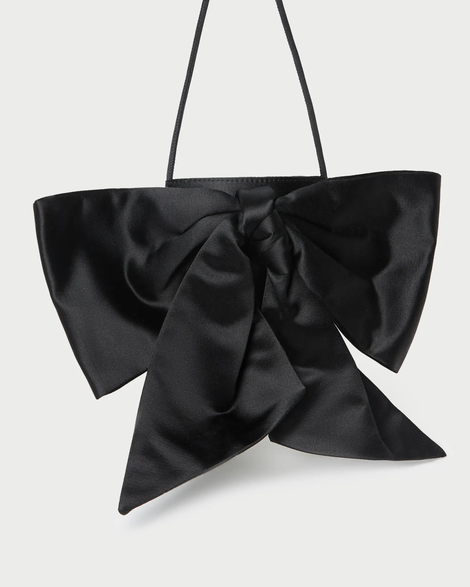 Online Loeffler Randall Violet Satin Bow Crossbody Cream