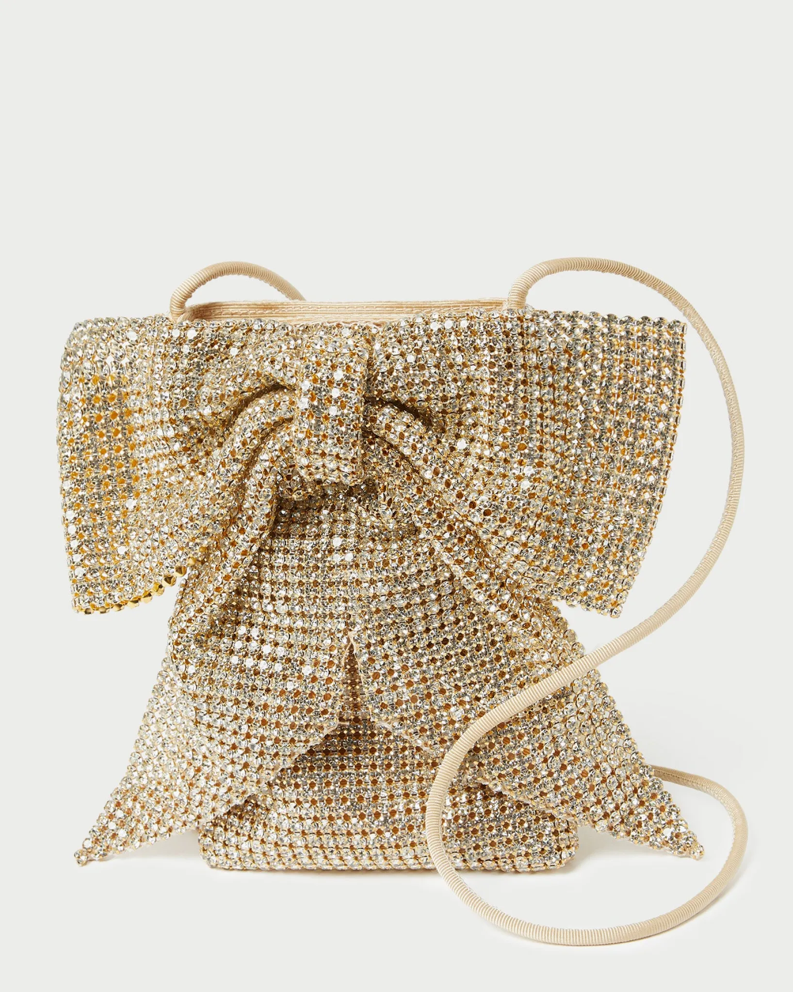 Hot Loeffler Randall Violet Bow Crossbody Cream Woven